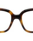 Slim Tortoise Geometric Eyeglasses