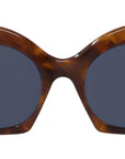 Curvy Tortoise Round Sunglasses