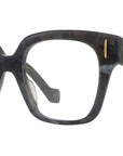 Anagram Black Geometric Eyeglasses