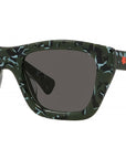 1970 Marbled Black Cat Eye Sunglasses