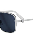 CD Diamond S9U Silver Geometric Sunglasses