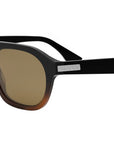 Fendi Essential Black Havana Geometric Sunglasses