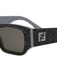 FF Squared FF Black Square Sunglasses