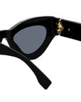 FF Diamonds Black Cat Eye Sunglasses