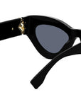 FF Diamonds Black Cat Eye Sunglasses