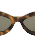 FF Diamonds Havana Cat Eye Sunglasses