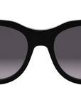 Baguette Black Round Sunglasses