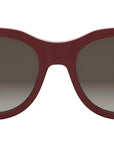 Baguette Red Round Sunglasses