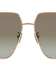 FF Diamonds Rose Gold Geometric Sunglasses