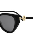 FF Diamonds Black Cat Eye Sunglasses