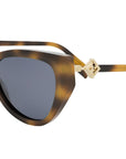 FF Diamonds Havana Cat Eye Sunglasses