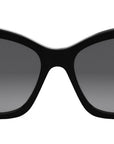 Lettering Grey Gradient Cat Eye Sunglasses