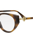 FF Diamond Havana Oval Eyeglasses