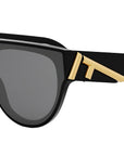 Fendi First Black Geometric Sunglasses