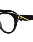 Fendi First Black Round Eyeglasses