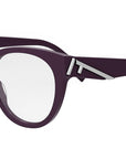 Fendi First Purple Round Eyeglasses