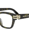 CDiorO S2I Havana Rectangular Eyeglasses