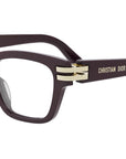 CDiorO S2I Red Rectangular Eyeglasses