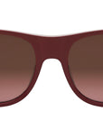 Baguette Red Oval Sunglasses