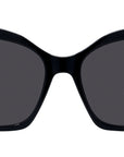 4G Liquid Black Square Sunglasses