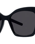 4G Liquid Black Square Sunglasses