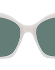 4G Liquid White Square Sunglasses