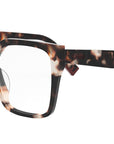 Fendi Way Havana Square Eyeglasses