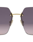 Fendi First Endura Gold Square Sunglasses