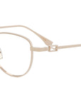 Baguette Rose Gold Geometric Eyeglasses