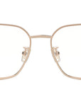 FF Diamonds Rose Gold Geometric Eyeglasses