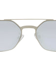 Fendi Cut Out Palladium Rectangular Sunglasses