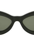 FF Diamonds Green Cat Eye Sunglasses