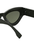 FF Diamonds Green Cat Eye Sunglasses