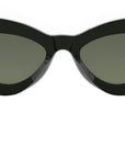 FF Diamonds Green Cat Eye Sunglasses