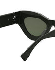 FF Diamonds Green Cat Eye Sunglasses