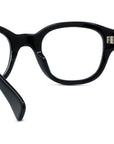 Boke Flower Black Round Eyeglasses