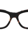 Baguette Havana Rectangular Eyeglasses