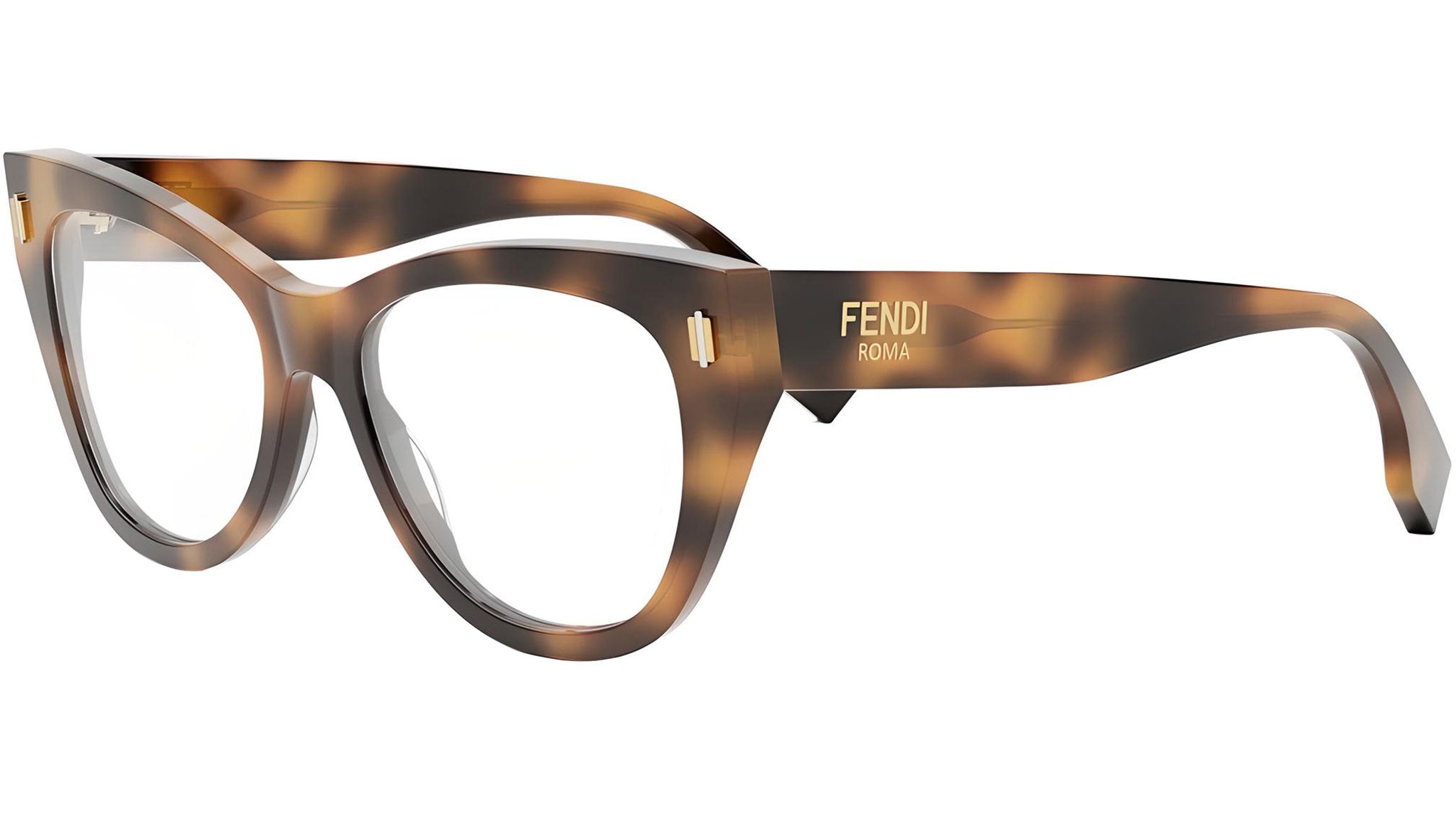 Fendi Roma Havana Round Eyeglasses