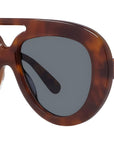 Curvy Tortoise Pilot Sunglasses