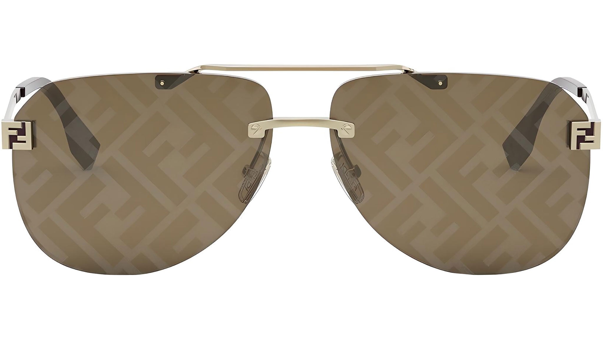 Fendi Sky Yellow Pilot Sunglasses