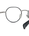 Boke Flower Silver Round Eyeglasses