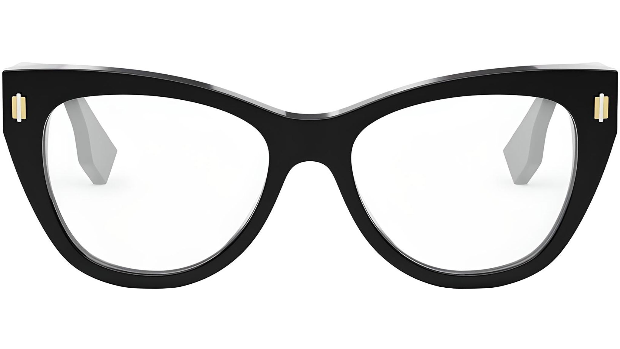 Fendi Roma Black Round Eyeglasses