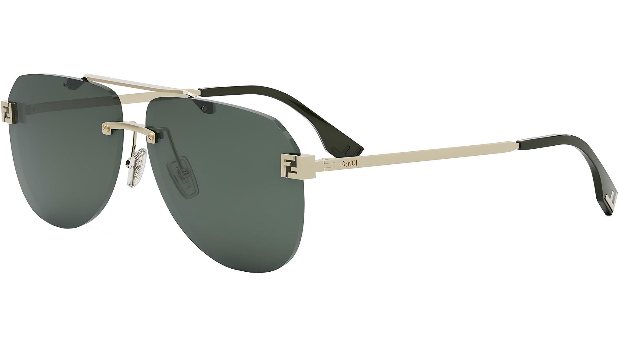 Fendi Sky Yellow Pilot Sunglasses