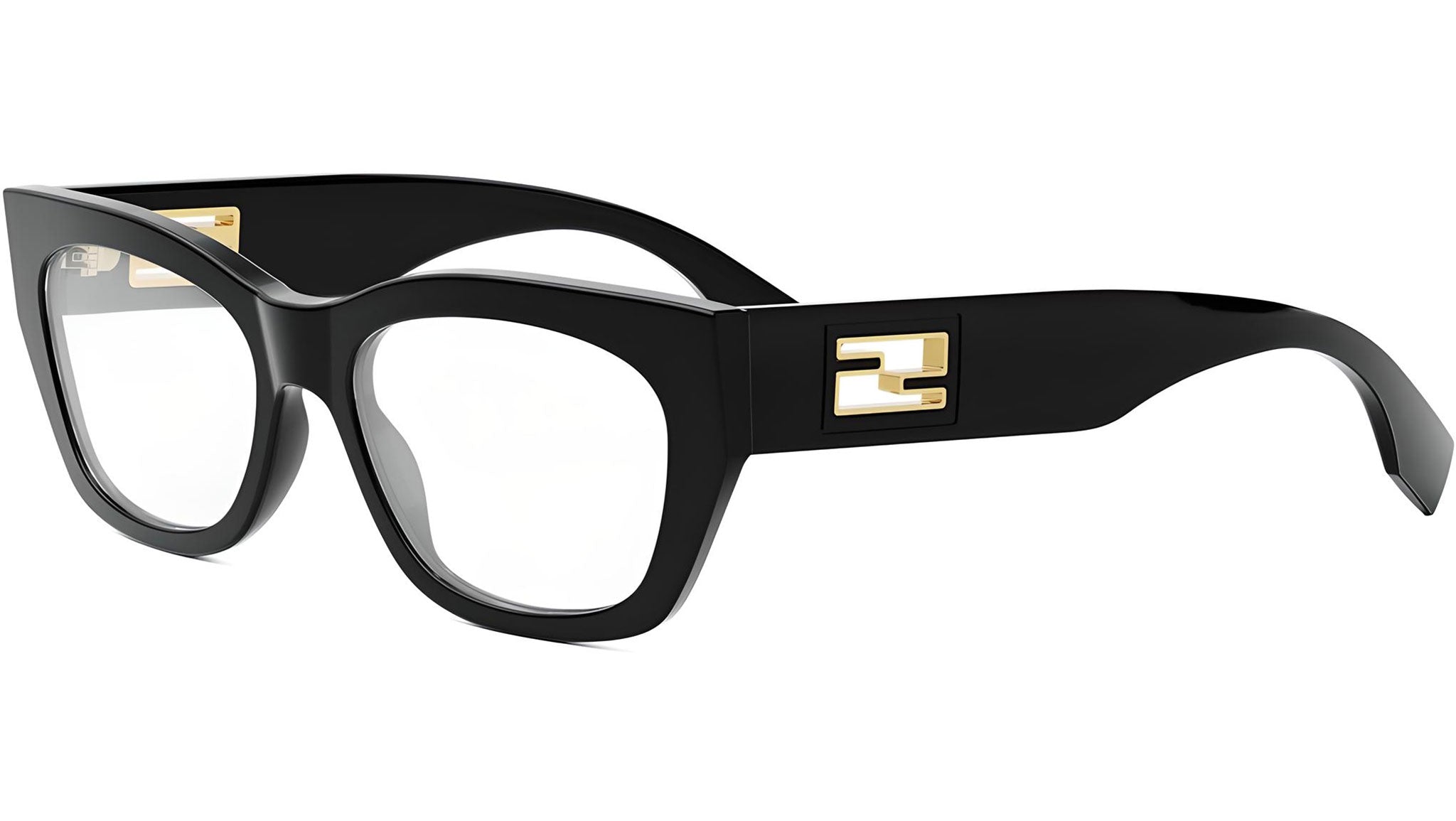 Baguette Black Rectangular Eyeglasses