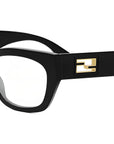 Baguette Black Rectangular Eyeglasses