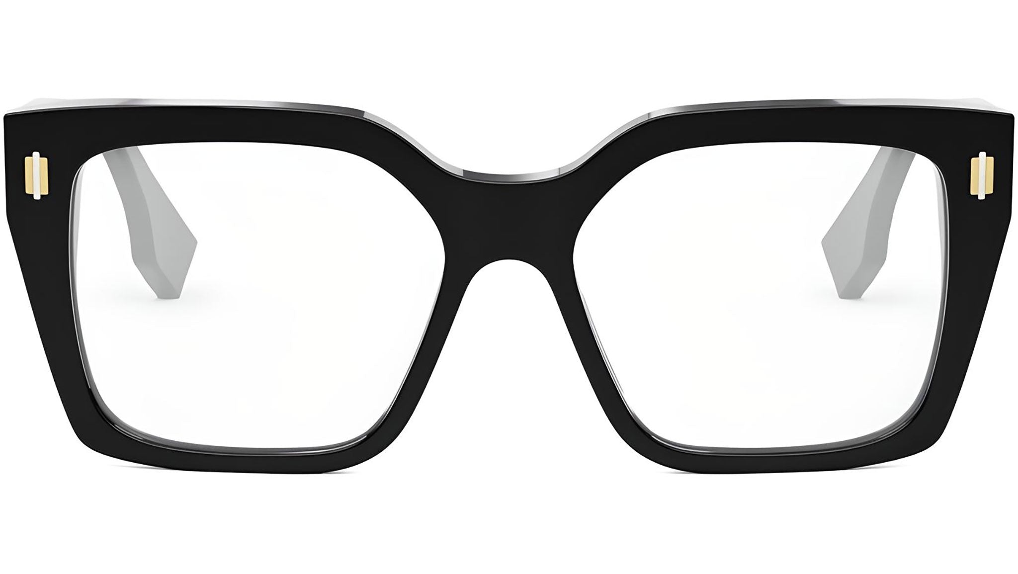 Fendi Roma Black Square Eyeglasses