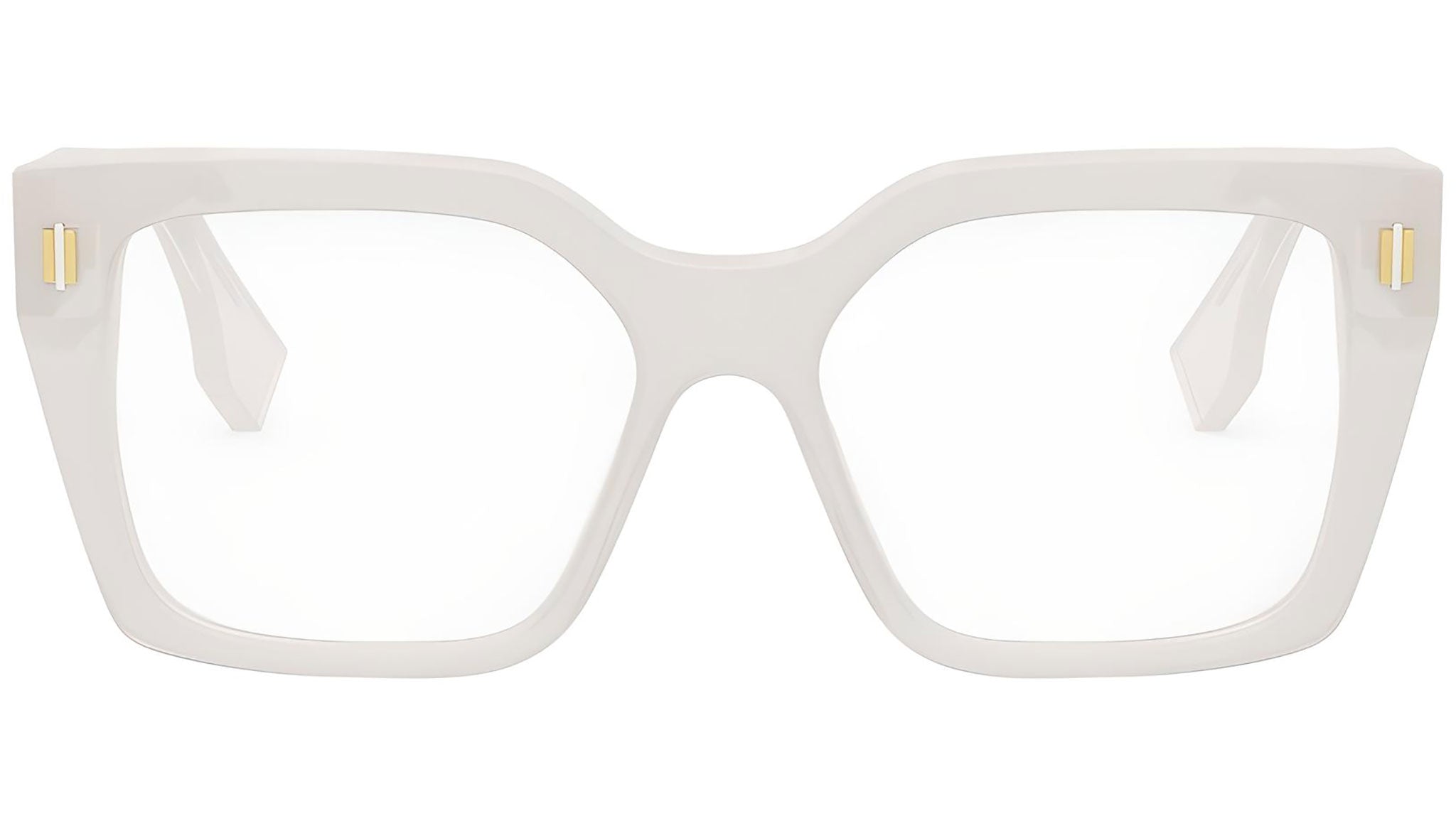 Fendi Roma White Square Eyeglasses