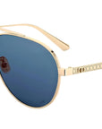 DiorCannage A1U Gold Pilot Sunglasses