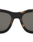 Fendi Diagonal Havana Square Sunglasses