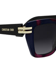 CDior S1I Red Havana Square Sunglasses